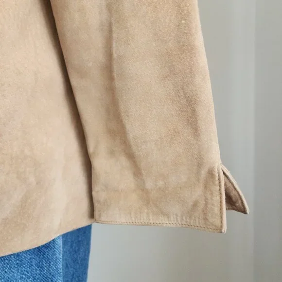 Vintage Valerie Stevens Suede Tan Jacket Size: 1X - Picture 14 of 16